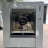 Nouvelle Laveuse-Extracteur Industrielle à Vapeur Robuste 100KG pour Blanchisserie Hospitalière, Barrière Sanitaire, Acier Inoxydable, 380V