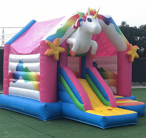 Hot-selling Inflatable Castle Unicorn-shaped <strong>Slide</strong> <strong>Trampoline</strong> Combination Bouncing House Children's Inflatable <strong>Trampoline</strong> - Product Image 4