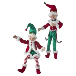 Atacado Natal Decorações Suprimentos Colorido Elf Boneca Interior Decoração Presentes Natal produto