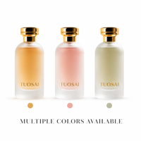 Botol Parfum Silinder Transparan Frosted Mewah 100ml Harga Grosir, Cetak Sablon Sutra, Bulu Mata Palsu Custom