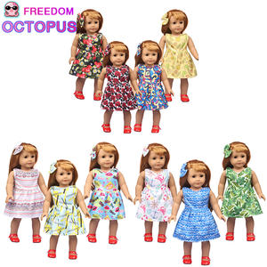 Ropa de muñeca americana dulce de 18 pulgadas <span class=keywords><strong>para</strong></span> nuevas niñas, Mini modelo de moda de juguete en plástico, accesorios de moda <span class=keywords><strong>para</strong></span> niñas recién nacidas - Product Image 2