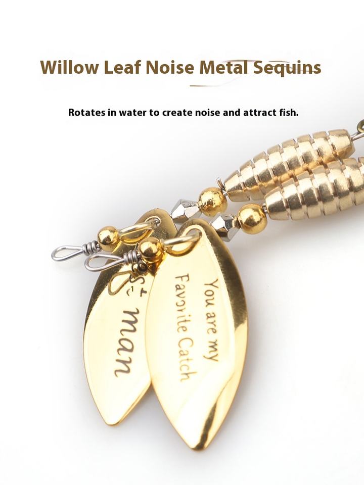 Rotating Sequin Set Brave Father's Day Gift Bionic Luya Freshwater ...