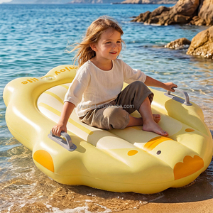 Mart 3 styles de luge gonflable pour enfants, luge en forme de <span class=keywords><strong>pingouin</strong></span>, canard, requin, tube à neige portable en PVC pour les jeux d'hiver en plein air - Product Image 1