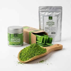 Food and Drinks Supplement Green Tea Powder Matcha <b>Tin</b> Can Ceremonial Matcha Powder - Product Image 3