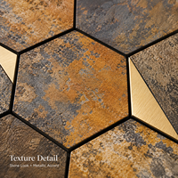 Fabricant professionnel fournisseur d'or mosaïque peler et coller les carreaux