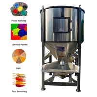 Miscelatore Verticale per Silo in Plastica da 500 kg, 750 kg, 1000 kg, 1500 kg, Frullatore in Acciaio Inox per Pellet e Mangimi