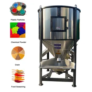 500 kg 750 kg 1000 kg 1500 kg vertikaler kunststoff-silommixer kunststoff-pelletfutter rostfreier stahl mixer