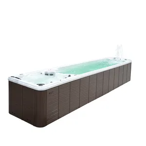 Sunrans Châu Âu Sợi Thủy Tinh Bồn Tắm Xoáy Nước Acrylic Trên Hồ Bơi Mặt Đất Sang Trọng Bơi Spa