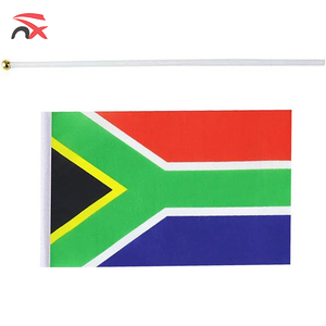 Bandera de Sudáfrica de Poliéster de 14*21cm para Animar, Personalizada, al Por Mayor, al Mejor Precio - Product Image 4