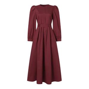 HANO Traditionelle muslimische Kleidung & Accessoires Bekleidungs hersteller Pure Color Belt Zip Muslim Long Islamic Turkish Dress - Product Image 6