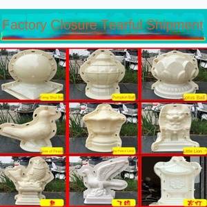 Moule pour boule de fleurs, colonne romaine européenne, lampe en lotus, modèle de construction, produits en ciment Feng Shui, fabricants en gros - Product Image 5