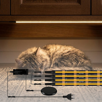 Ruban LED Dimmable 12V 3500K Blanc Chaud Haute Densité COB pour Cuisine, Garde-robe et Bureau avec Contrôle Tactile Intelligent