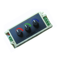 DC12V-24V 9A bouton RGB LED variateur contrôleur 3 canaux sortie pour RGB LED bande lumières panneau lumière Downlight