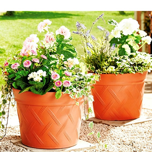 Jardinières rondes en plastique dorées et argentées, style antique, pour <span class=keywords><strong>extérieur</strong></span>, à prix abordable - Product Image 5