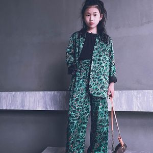 Nouvelle tenue pour <span class=keywords><strong>fille</strong></span> de style sud-coréen, petite tenue, petite robe, veste à imprimé léopard, défilé de mode, tenue parent-enfant - Product Image 1