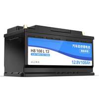 Meilleure Batterie de Remplacement LiFePO4 12V 108Ah 1360CCA pour Voiture X5 Cayenne, 3000 Cycles, Garantie 3 Ans, -20°C~80°C, 768 Cellules