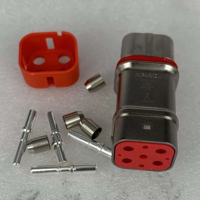 New Amphenol Technical International PL083X-41-2.5 EV PowerLok 4-Way Plug STRAIG Female Connector 4-Pole HVIL X-Coded 2.5 mm for