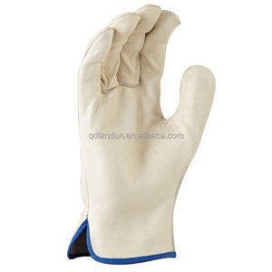 Guantes de trabajo de cuero de vaca de primera calidad personalizados Guantes de cuero duraderos para el trabajo Guantes DE SEGURIDAD DE CUERO ampliamente utilizados - Product Image 2