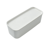 Cajas de embalaje de pulpa de caña de azúcar a presión húmeda, respetuosas con el medio ambiente, materiales reciclados de alta gama, impresión en relieve para bebidas de té, grado alimenticio