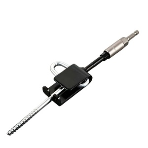 Kit d'ancrage robuste en acier pour abri de pêche sur glace, adaptateur de perceuse pour piquets de tente de glace robustes - Product Image 5
