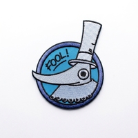 Patchs brodés 3D personnalisés de haute qualité, style dessin animé et anime, en tissu chenille thermocollant, écologiques, avec logo personnalisé pour vestes et jeans