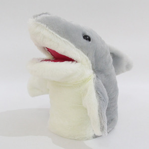 Peluche Requin à accrocher au bras, petite poupée main en peluche, <span class=keywords><strong>gants</strong></span>, bouche mobile, réconfortant pour apaiser bébés et enfants, rembourrage en coton PP - Product Image 6