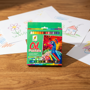 Colormate 24 Vibrant Cartoon Jumbo Oil Pastels Set for Kids <b>Drawing</b> Erasable Non-Toxic 10cm Multi-Printing <b>Best</b> Seller - Product Image 1