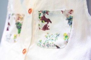 Summer Children's Cotton Sleeveless Lapel T-shirt and Full Printing Lounge <b>Pants</b> Suit for Girls Casual - Product Image 3