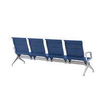 Banc d'attente moderne en aluminium pour les espaces publics, chaise d'attente pour hôpital, école, aéroport