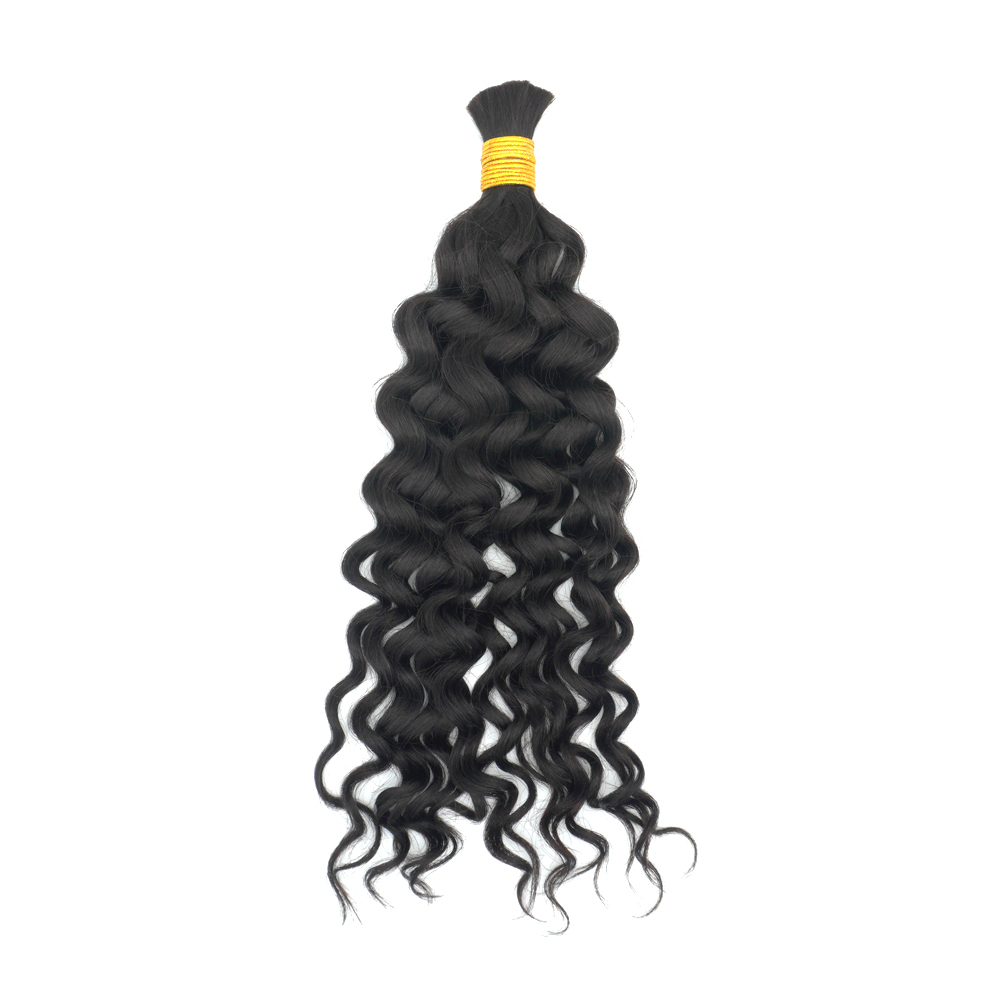 KAMA Brazilian Hair Extensions Raw Deap Curly Wet Wavy Bone Straight Loose Deep Wave Braiding Hair Bulk 8-28 Inches Tape Hair Detail Section 5