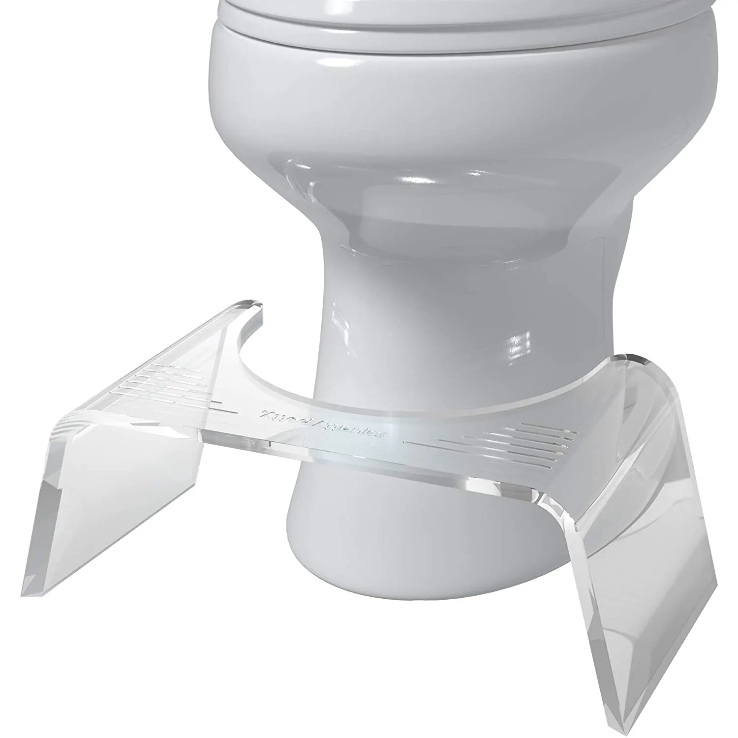 Sgabello per wc in acrilico fantasma con Design semplice antiscivolo trasparente per wc