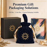 Sac d'emballage en velours réutilisable avec cordon de serrage, imprimé avec logo personnalisé, couleur et taille personnalisables, pour le rangement des rouges à lèvres, des huiles essentielles, des perruques