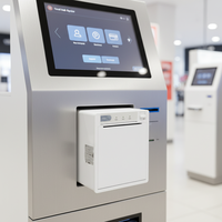 Imprimante thermique intégrée CASHINO EP-380C 3 pouces 24V pour kiosque de point de vente avec coupe-papier automatique 80mm et ports de connexion pour distributeur automatique