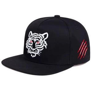 Gorra de béisbol estructurada con logotipo de <span class=keywords><strong>tigre</strong></span> bordado personalizado original, gorra Snapback estilo Hip Hop 3D con tela de malla común - Product Image 3