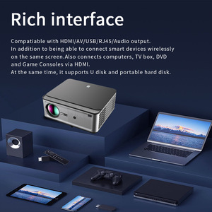 Proyector doméstico 1080P Full HD con altavoces incorporados para uso empresarial y educativo - Product Image 5
