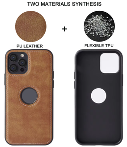 เคสโทรศัพท์ดีไซน์ใหม่ขายดี <span class=keywords><strong>ราคา</strong></span>โรงงาน พร้อมช่องโลโก้ วัสดุหนัง PU สำหรับ iPhone 14 15 16 <span class=keywords><strong>Pro</strong></span> <span class=keywords><strong>Max</strong></span> Mini Plus - Product Image 5