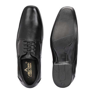 Zapatos de vestir de cuero genuino para hombre, zapatos formales con cordones de cuero de vaca auténtico - Product Image 2
