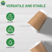 Gobelets en papier à café jetables avec logo personnalisé Gobelet en papier écologique biodégradable de qualité alimentaire avec couvercle