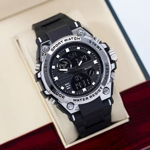 Reloj de Lujo para Hombre, Deportivo, Resistente al Agua, Estilo Ejecutivo, Analógico-Digital, Diseño de Dibujos Animados, Reloj de Pulsera de Plástico - Product Image 4