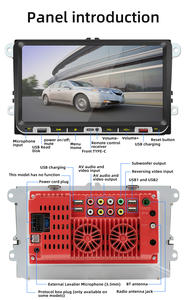 9 "Mirror Link 2 DIN Voiture Lecteur DVD Filaire Carplay FM AM RDS Radio Vidéo pour Volkswagen Polo Tiguan Passat B6 CC Golf 5 Amarok - Product Image 2