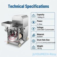 Séparateur de poisson et d'os commercial JUYOU, machine à désosser le poisson automatique en acier inoxydable pour l'usine de transformation des produits de la mer