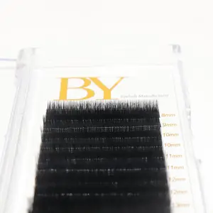 Custom Logo VOLUME Lash Trays Supplies 21-25mm Mix Length Trays Faux Mink Individual Lashes Volume Eyelash Extensions