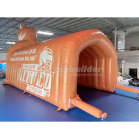 Tunnel gonflable de qualité commerciale en forme de mascotte de cougar, arche de passage pour événements sportifs