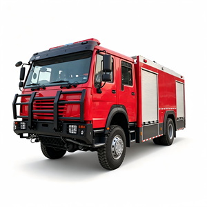 Camion de sauvetage et de lutte contre les incendies 4x4 de 5000 litres pour le sauvetage en forêt, camion de pompiers efficace à transmission intégrale 4 roues motrices - Product Image 1