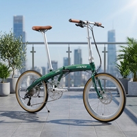 Vélo pliable abordable haut de gamme avec pneus 451 de 20 pouces, transmission Shimano 10 vitesses, cassette 11-34T, freins à disque hydrauliques