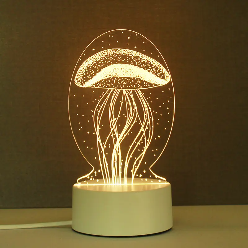 هدية 3D ضوء الليل الإبداعية جو الليل هدية عيد ميلاد الحرفية
