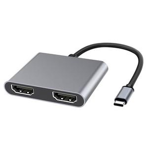 <span class=keywords><strong>Hub</strong></span> Type-C 2 en 1 vers <span class=keywords><strong>double</strong></span> HDTV 4K, station d'accueil à <span class=keywords><strong>double</strong></span> écran pour PC, ordinateur portable, accessoires Macbook - Product Image 3