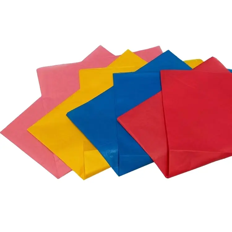 กระดาษทิชชูแบบหลายสี CMYK,กระดาษทิชชู่สี17 ~ 25แกรมสำหรับห่อของขวัญและดอกไม้ปี2023