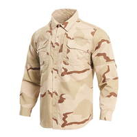 Uniforme tactique d'extérieur pour hommes en polyester respirant à manches longues camouflage