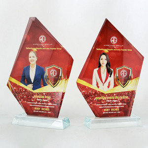 Trophées de récompense en cristal <span class=keywords><strong>diamant</strong></span>é personnalisés avec impression couleur intégrale MH-J0422 - Product Image 2